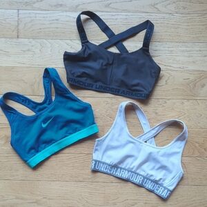 Under Armour and Nike Sports Bra Set